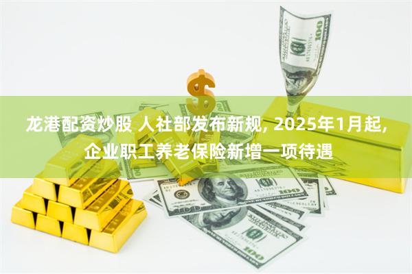 龙港配资炒股 人社部发布新规, 2025年1月起, 企业职工养老保险新增一项待遇